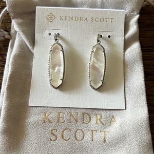 Ivory Mother Of Pearl Kendra Scott Dangle Earrings